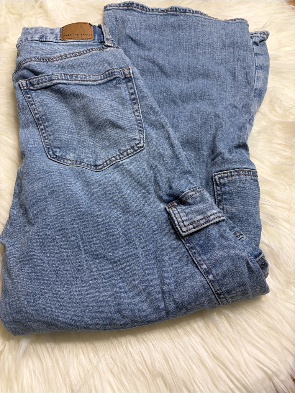 American Eagle Outfitters Light Blue Stretch Denim Jeans-Size 2Reg